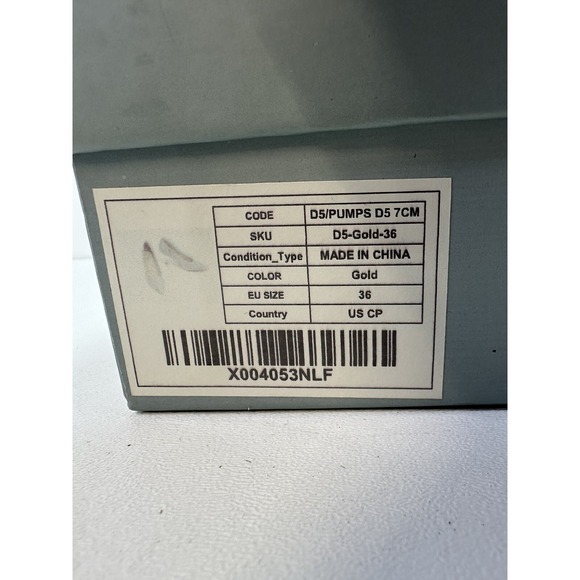 C.Paravano SZ 5.5 Sparkly Dress Shoes Pointed Toe Heel Glitter Heel Women's Pump - Picture 8 of 13